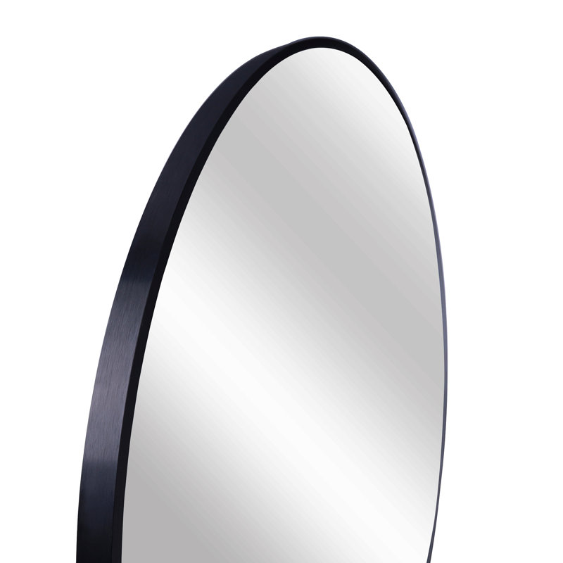 Miroir de salle de bain 24 po, 24 po x 24 po, Noir