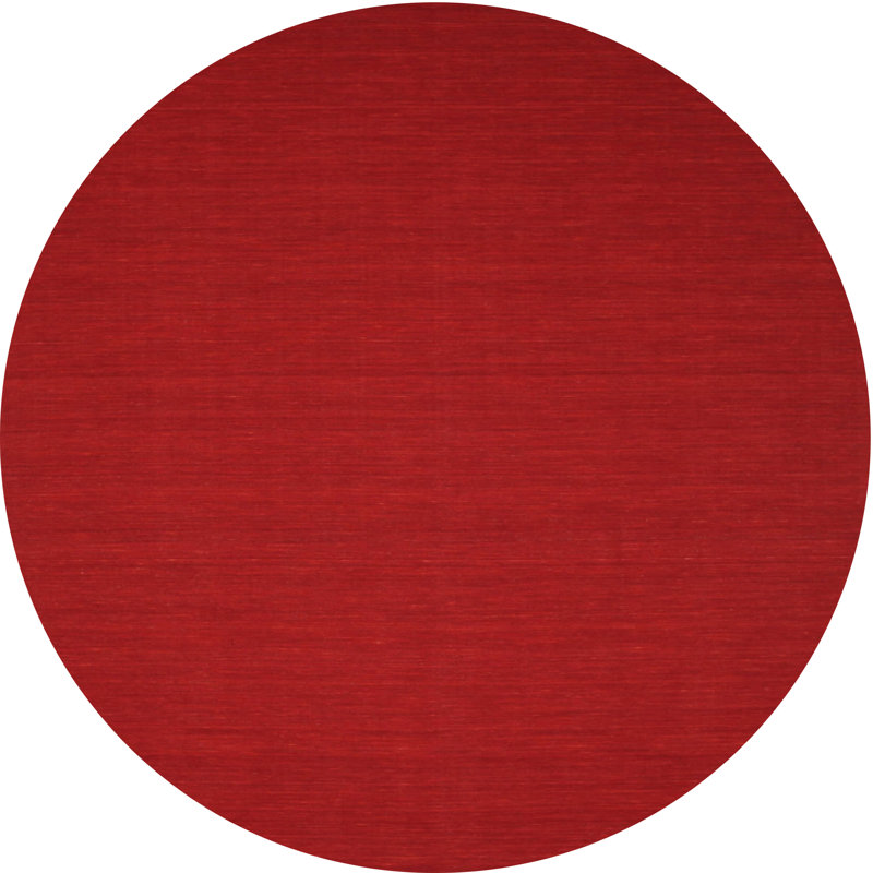 Tapis rouge contemporain, Rond 8 pi