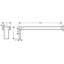 Universal Rectangular Double Wall Mounted Towel Bar-236521188