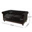 Canapé Chesterfield en velours 59,44 po VIVALUX-1600358149