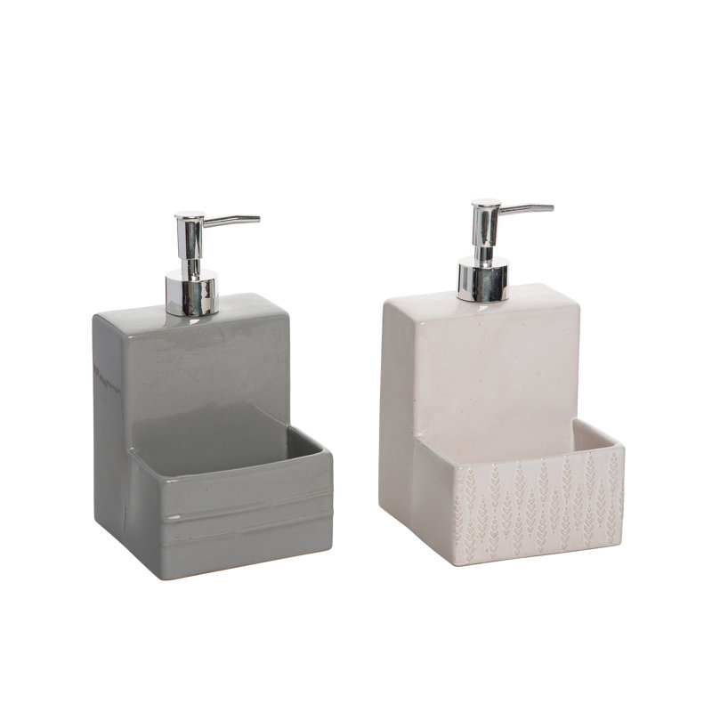  Stoneware Sponge/Soap Holder Set of 2 Everyday Home Decorations