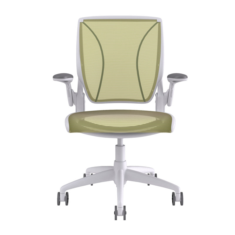 Chaise de travail World, Citron, Blanc, Réglable