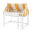 Elevated Loft Bed Featuring Dreamy Canopy, Soft LED Lights, And Convenient Book Shelf-830913879