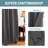 Room Darkening Curtains for Bedroom 42"/52" Wide Curtains Thermal Insulated 100”/120“/180” Wide Long Room Darkening  Curtains for Living Room Outdoor Privacy Energy Saving Curtains for Patio Door Grommet 1 Panel-935641488-935641511