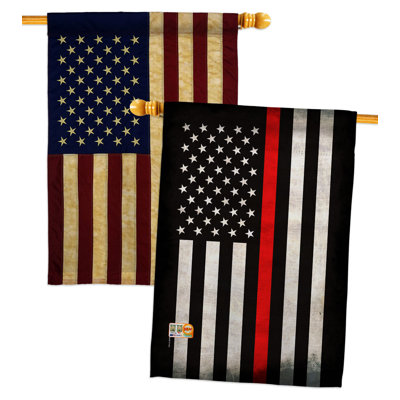 Double Sided 40'' H x 28'' W Polyester House Flag
