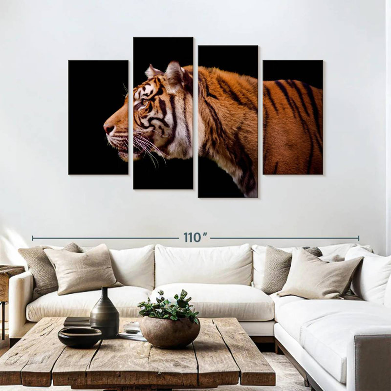 Brampt Royal Tiger, 54" H x 84" W