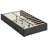 Twin Size Platform Bed Frame with 3 Storage Drawers Dark Gray
