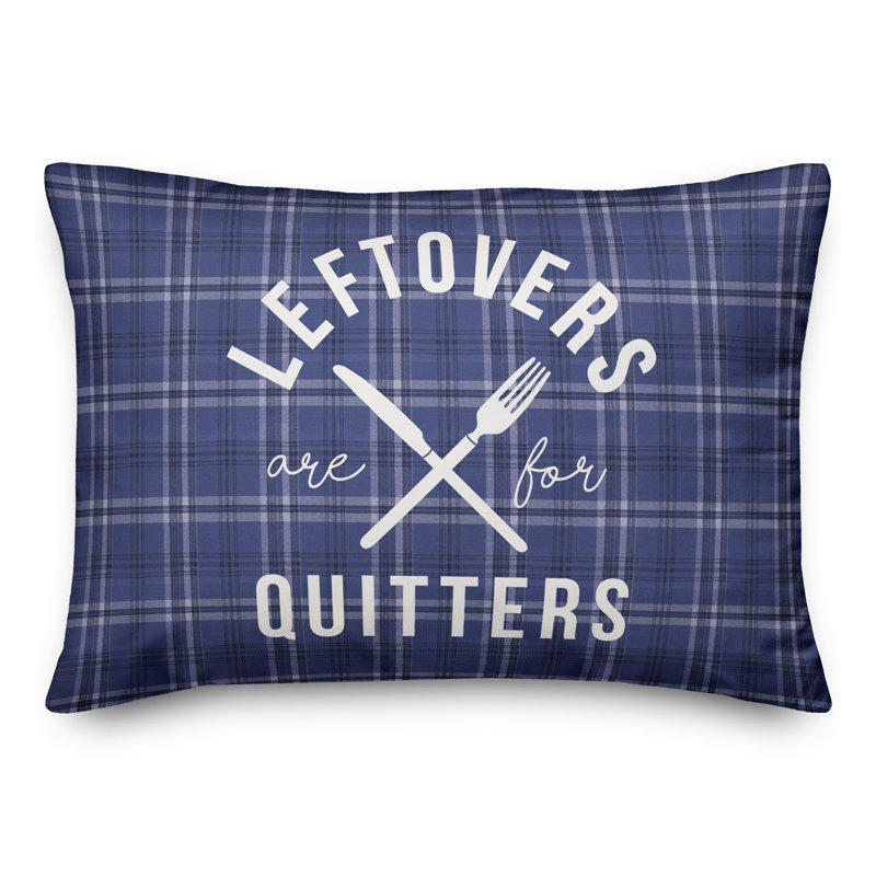 Plaid Throw Pillow, 14" x 20"