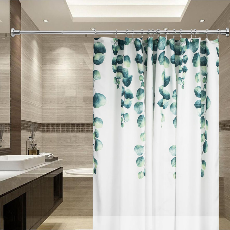 Adjustable Chrome Stainless Steel Wall Mounted Shower Rod