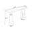 Black Straight Solid Wood Bar Table