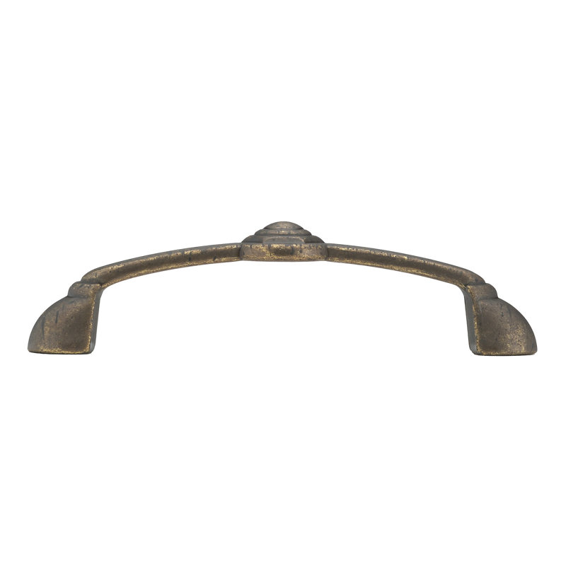 Poignée art déco 3 25/32 po Art Deco, Bronze tacheté