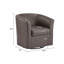 Fauteuil demi-tonneau pivotant en similicuir-1233101585-1233101584