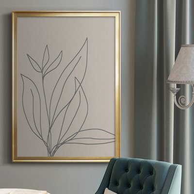 «Neutral Lines I», reproduction encadrée de qualité supérieure - prête à être accrochée