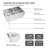 33'' L Double Bowl Stainless Steel Kitchen Sink