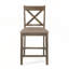 Ensemble de 2 tabourets de comptoir rembourrés en bois de style maison de campagne charmant-1422112961-1422112975