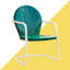 Veyda Steel Outdoor Lounge Chair-2068511499
