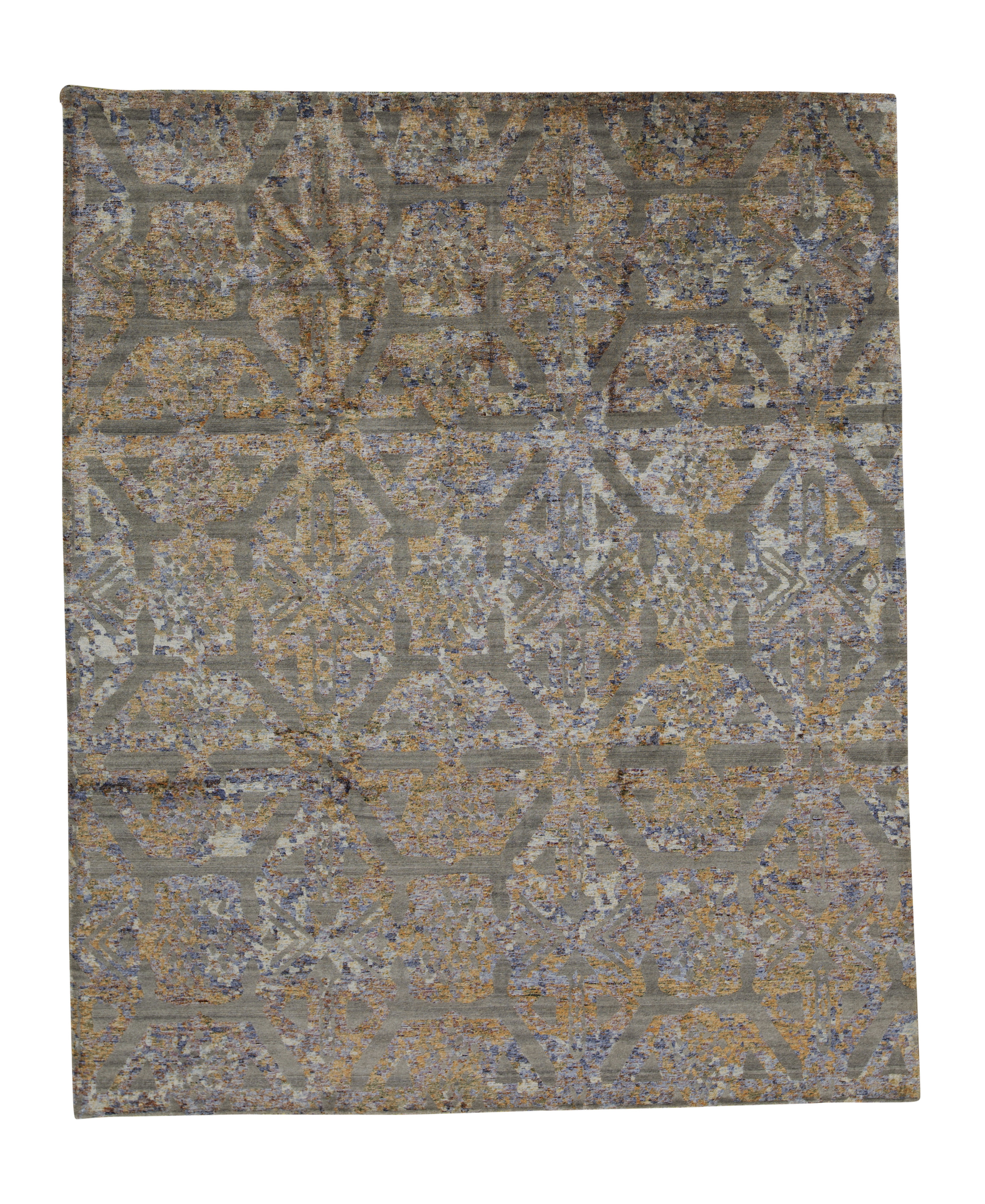 Bokara Rug Co., Inc. Neo Hand-Knotted Beige/Yellow Area Rug | Wayfair