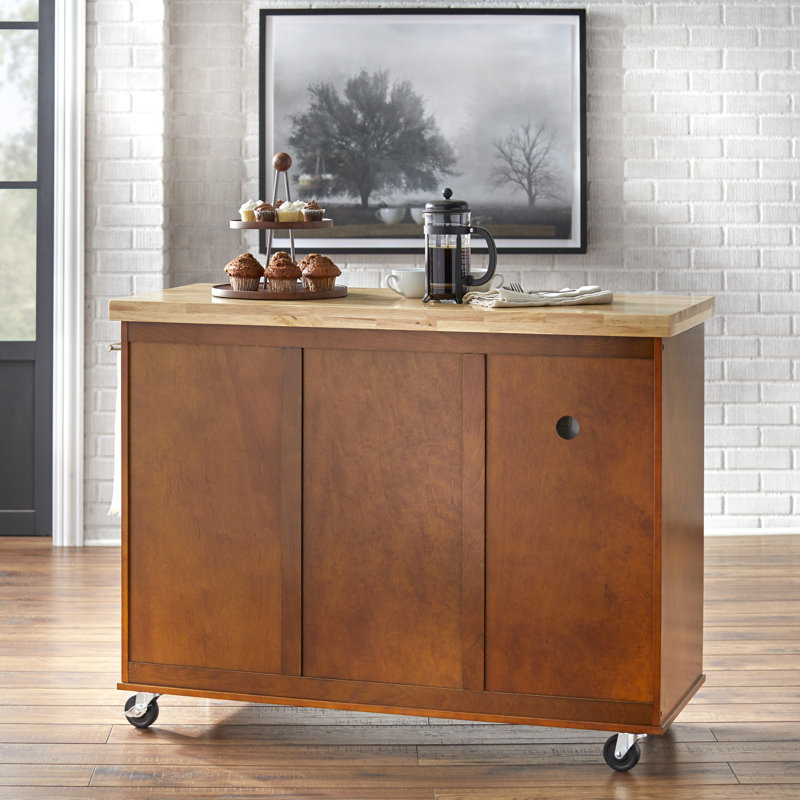 Drolet Kitchen Cart, Walnut