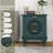 Hollow-Carved 3 Drawer Dresser Storage Chest with Metal Handles, Nightstand For Living Room Bedroom