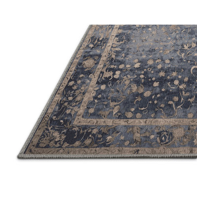Machine Washable Gray Area Rug