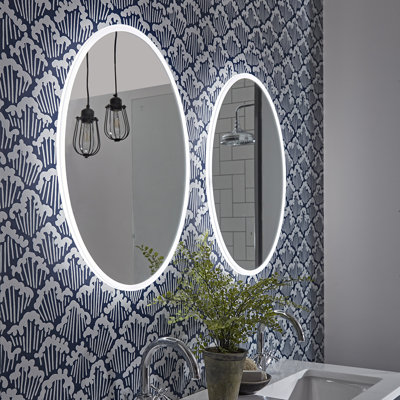 Aster Oval Lighted Wall Mounted Bathroom/Vanity Mirror
