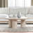 Columnia 40" Solid Wood Round Coffee Table-96122946