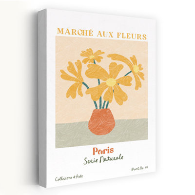 Impression sur toile, fleur de marguerite, Paris