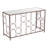 Convale 50'' Glass Top Console Table