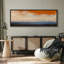«Orange» et «Blue Horizon Cloudscape», grande impression sur toile encadrée - décor de ciel abstrait moderne-115271182-115271180