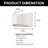 Elijuah Plastic Flush Mounted Sconce-464985852