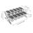 Over-The-Panel Stainless Steel Spice Rack with Adjustable Racks