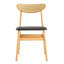 Ensemble de chaises de salle à manger en bois d'hévéa Cozy - 2 pièces