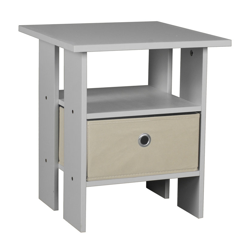 Allaura End Table, Beige , Grey