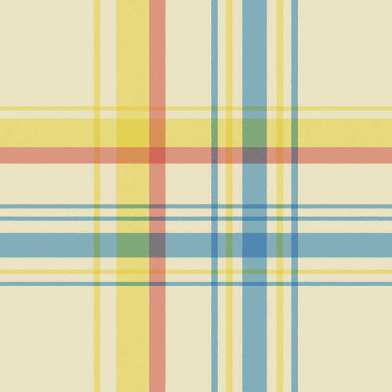 Ashcroft Tartan Large, Primary Picnic, Peel & Stick
