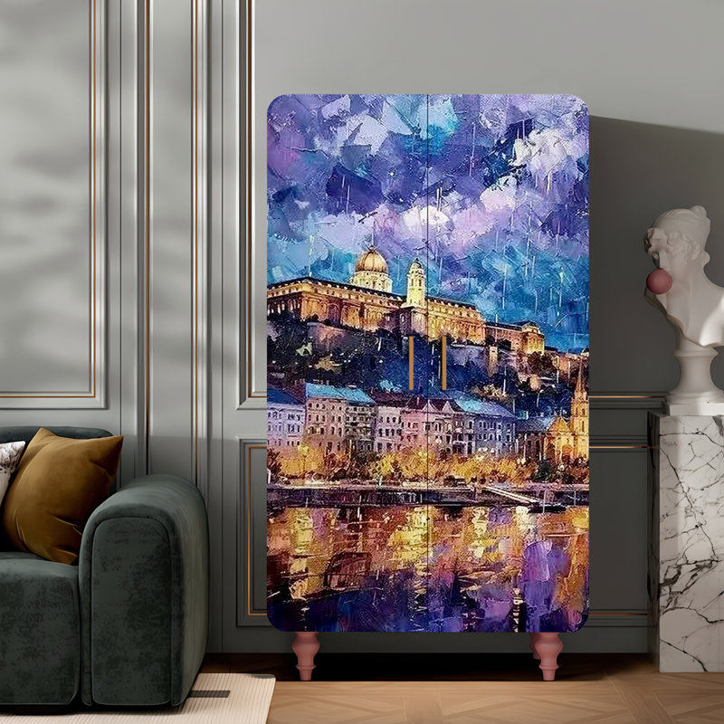 Household minimalist creative art wardrobe