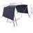 Vidaxl 3-Bow Bimini Top With Sidewalls-113863116-113863119-130780655