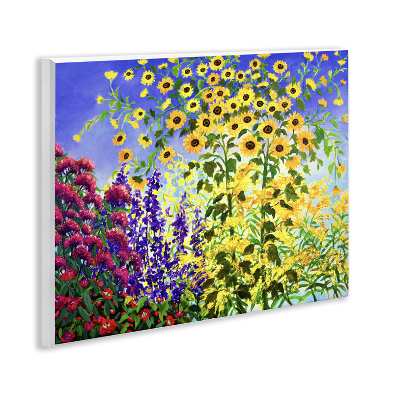 Plaque murale de jardin de tournesols imminente, design par Lee Ann Zirbes