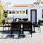 Ensemble de table et chaises d'extérieur en acier de haute qualité U-Style-426594568