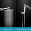 Robinet de douche en nickel avec système de douche à eau de pluie carré de luxe de 12 pouces, avec 2 fonctions complètes, pluie à pression équilibrée murale-59018316