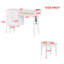 Coiffeuse de maquillage avec tabouret, port USB-110845027