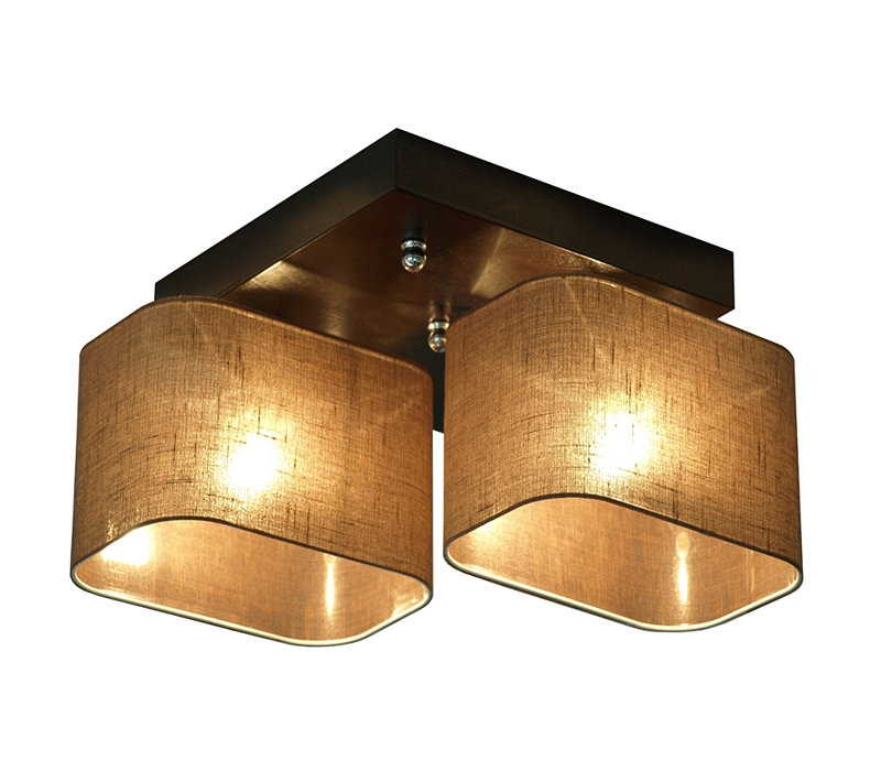 Gonzalez Semi Flush Mount, Silver/Purple, White