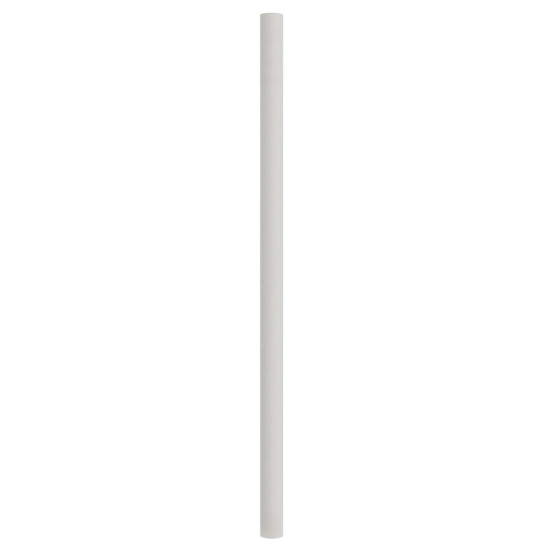 Solus 7, 8, or 10 ft. Outdoor Hardwired Direct Burial Lamp Post, White, 96" H x 3" W x 3" D