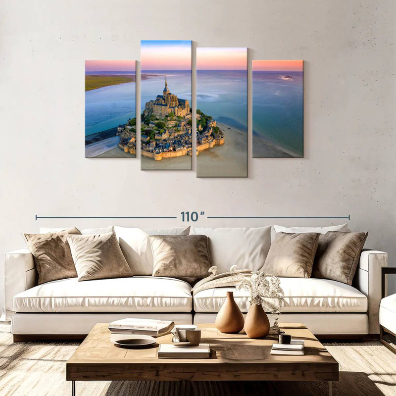 Adella Mont St.-Michel, France, Normandie, H 48 po x l 75 po