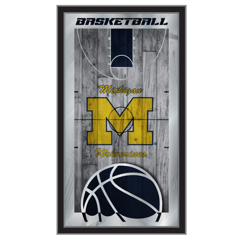 « basket mirror », impression encadrée NCAA, Michigan