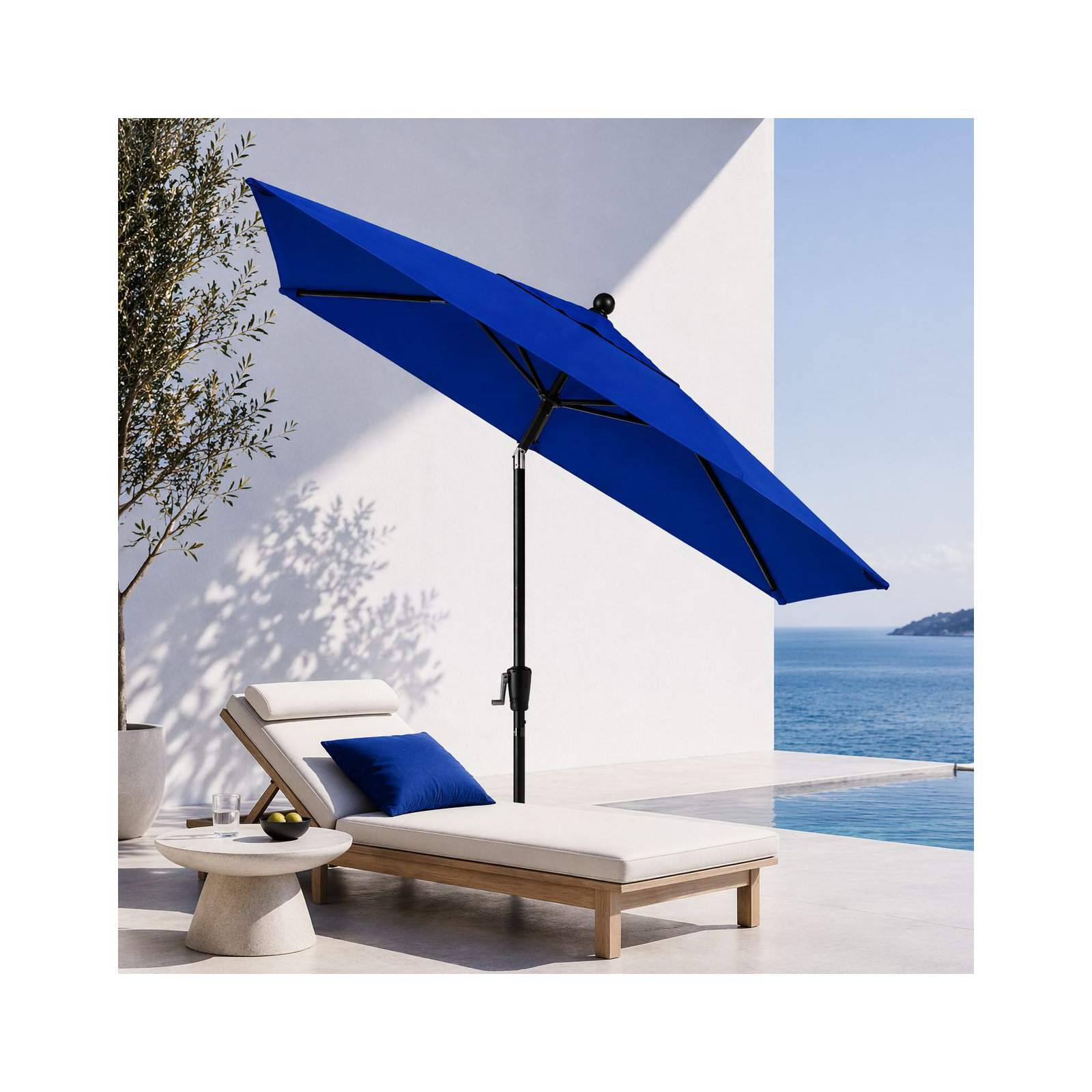 Black Sapphire, Canvas Pacific Blue Sunbrella® Canvas