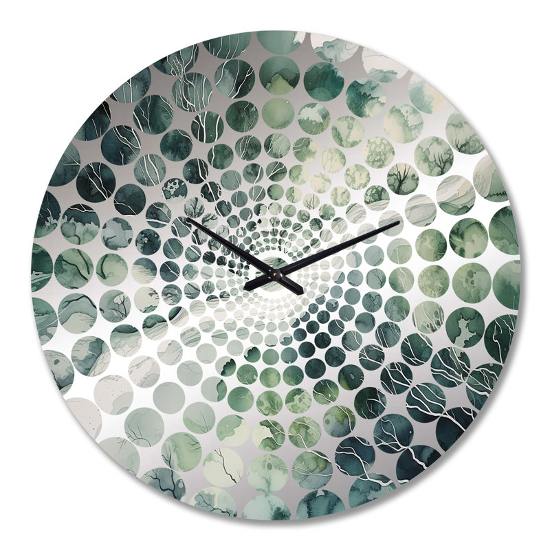 Kitsy - Horloge murale géométrique abstraite, Très grand