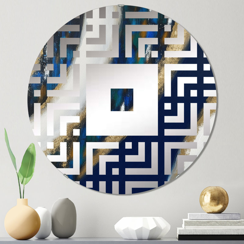 Letah - Miroir mural carré, 23,6 po x 23,6 po