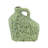 8X3X8" Asymmetrical Green Ceramic Vase With Handle And Organic Texture-270593441