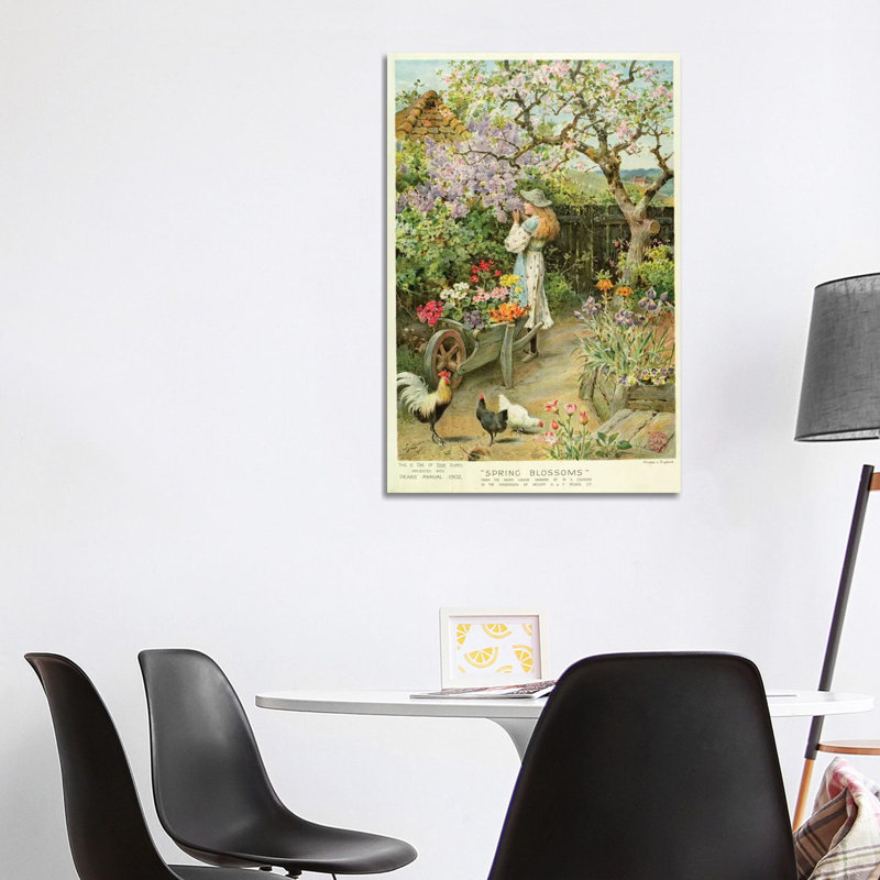 Spring Blossoms, From The Pears Annual by William Stephen Coleman - Wrapped Canvas Painting