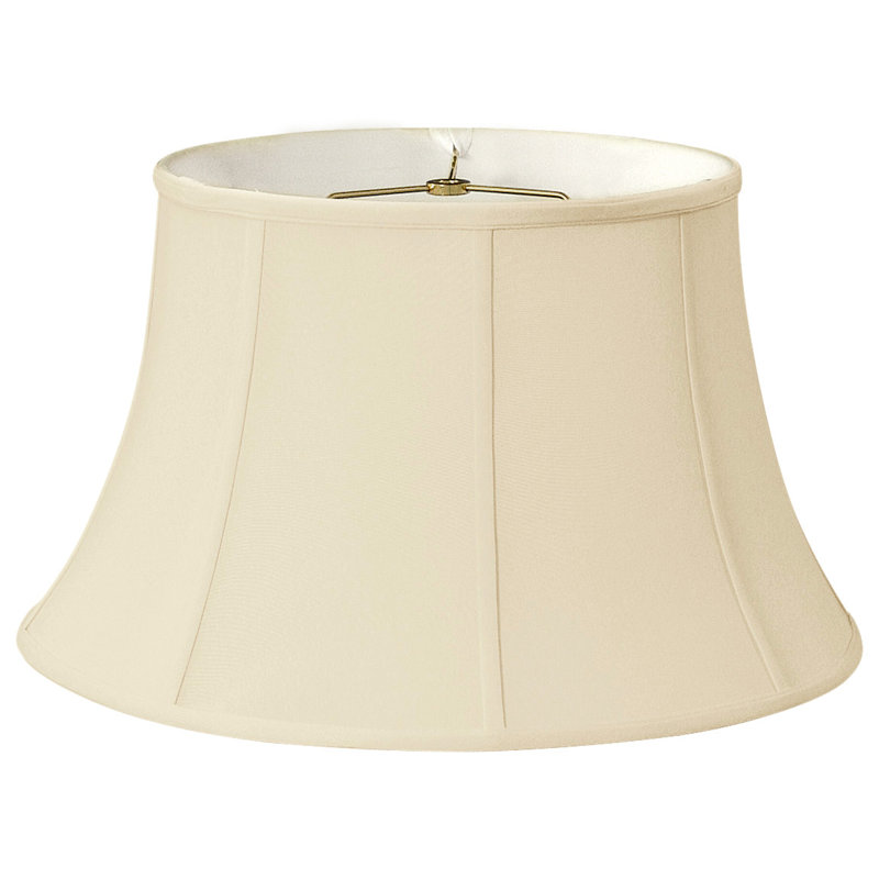 Silk Bell Lamp Shade, Eggshell/Off White, 5" H x 19" W x 19" D